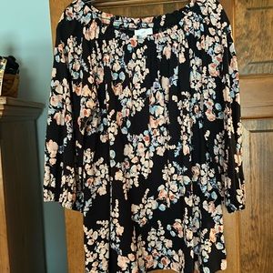 JJill three quarter length sleeves top size medium